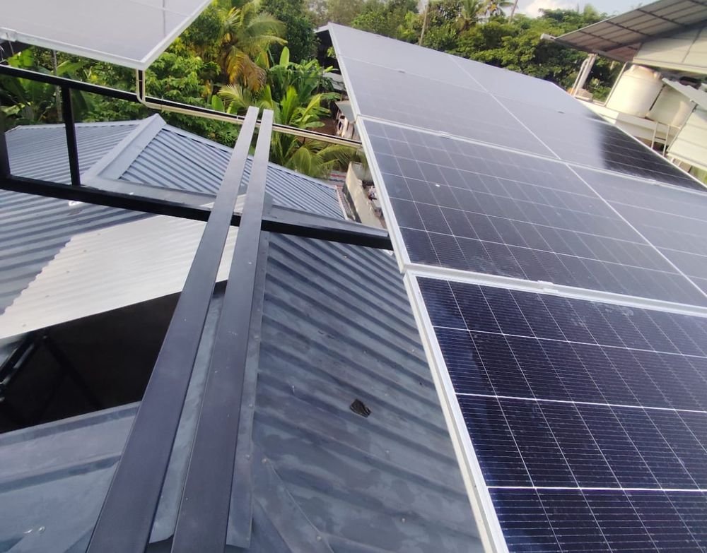 Rooftop solar installed by Reckon Industries at Mukhathala